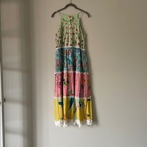 FARM RIO Colorful Floral Maxi Dress